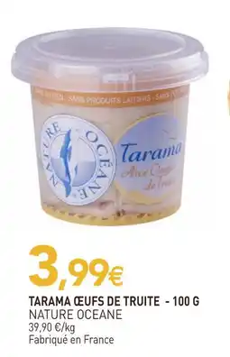 naturéO Nature oceane tarama œufs de truite offre