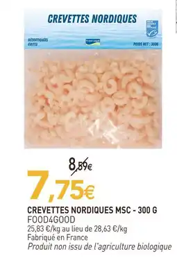 naturéO Food4good crevettes nordiques msc offre