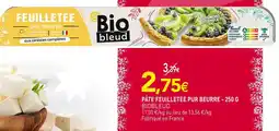 naturéO Biobleud pâte feuilletée pur beurre - 250 g offre