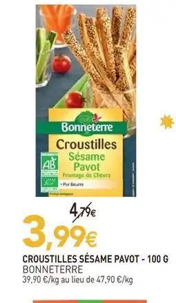 naturéO Bonneterre croustilles sésame pavot offre