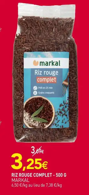 naturéO Markal riz rouge complet - 500 g offre