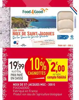 naturéO Food4good noix de saint-jacques msc offre