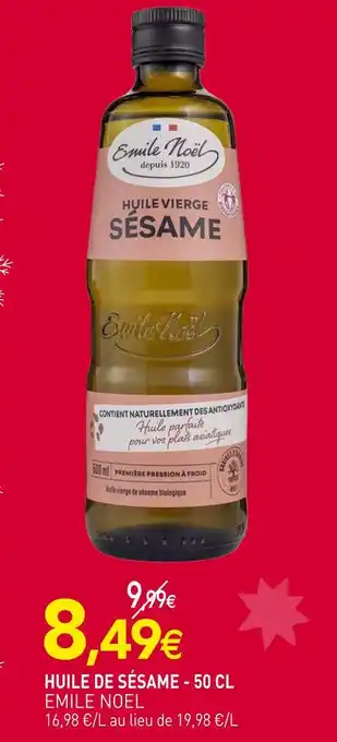 naturéO Emile noel huile de sésame offre