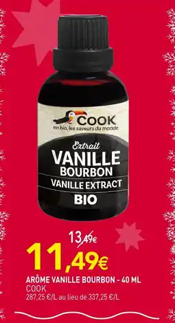 naturéO Cook arôme vanille bourbon - 40 ml offre