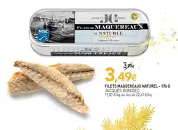 naturéO Jacques gonidec filets maquereaux naturel offre