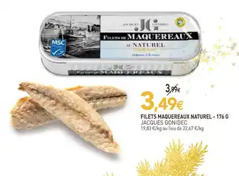 naturéO Jacques gonidec filets maquereaux naturel offre