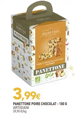 naturéO Artigiani panettone poire chocolat - 100 g offre