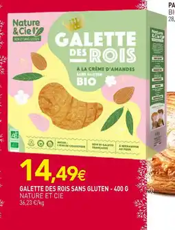 naturéO Nature et cie galette des rois sans gluten offre