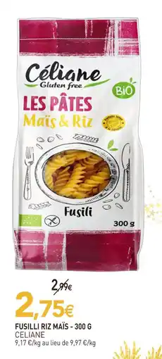 naturéO Celiane fusilli riz maïs offre