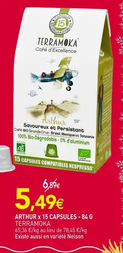naturéO Terrramoka arthur x 15 capsules offre