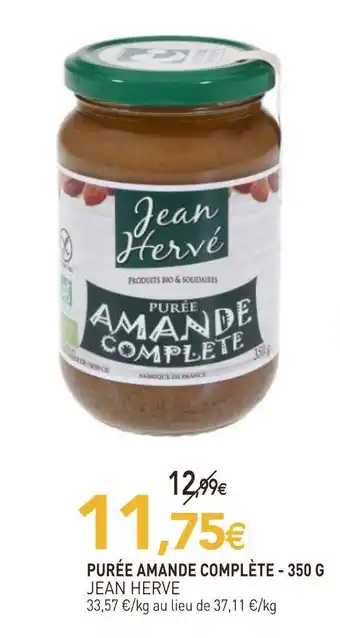 naturéO Jean herve purée amande complète offre