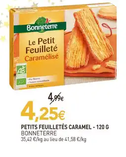 naturéO Bonneterre petits feuilletés caramel offre