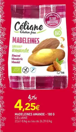 naturéO Celiane madeleines saveur amande offre