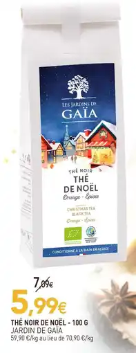 naturéO Jardin de gaïa thé noir de noël - 100 g offre