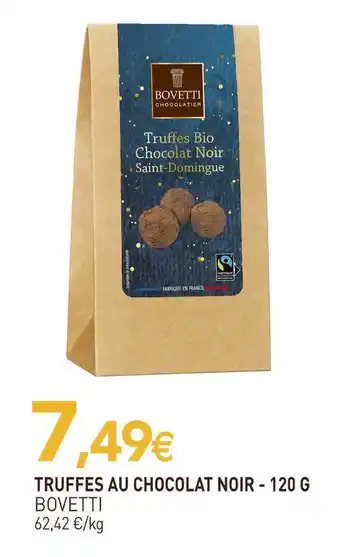 naturéO Bovetti truffes au chocolat noir offre