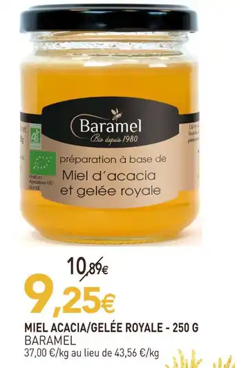 naturéO Baramel miel acacia/gelée royale offre
