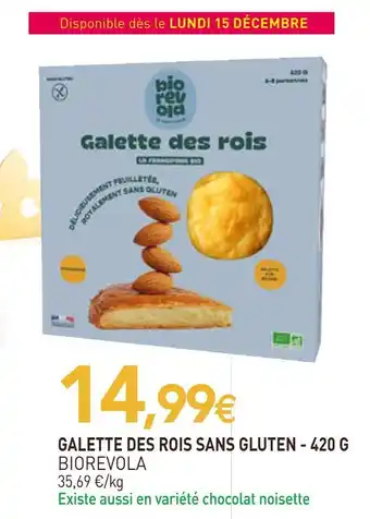 naturéO Biorevola galette des rois sans gluten - 420 g offre