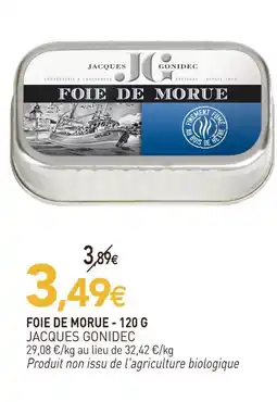 naturéO Jacques gonidec foie de morue - 120 g offre