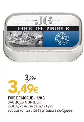 naturéO Jacques gonidec foie de morue - 120 g offre