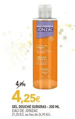 naturéO Eau de jonzac gel douche surgras - 200 ml offre