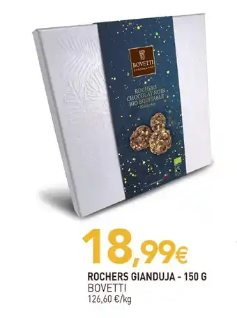 naturéO Bovetti rochers gianduja offre