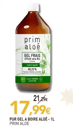 naturéO Prim aloe pur gel à pur gel a boire aloé - 1l offre