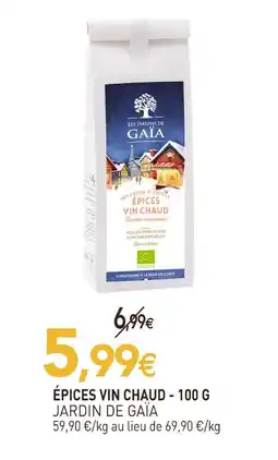 naturéO Jardin de gaïa épices vin chaud offre