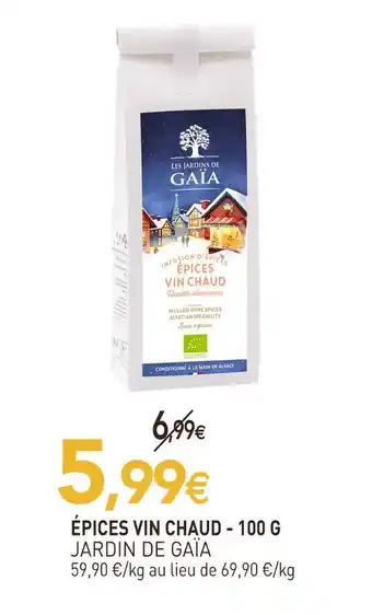 naturéO Jardin de gaïa épices vin chaud offre