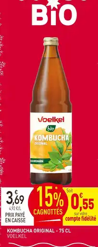 naturéO Voelkel kombucha original - 75 cl offre