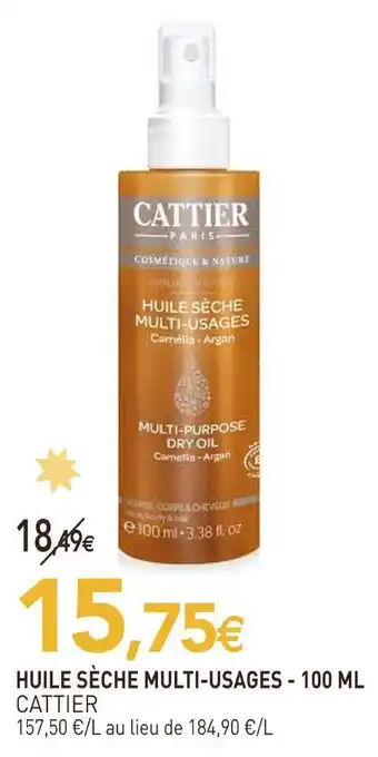 Cattier huile sèche multi-usages