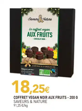 naturéO Saveurs & nature coffret vegan noir aux fruits offre