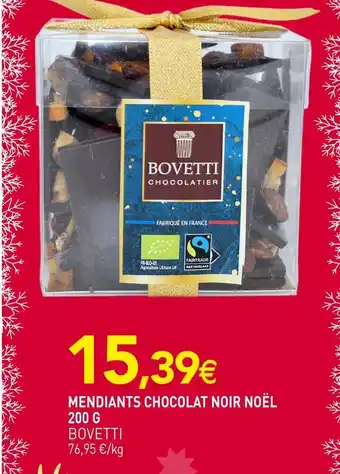 naturéO Bovetti mendiants chocolat noir noël offre
