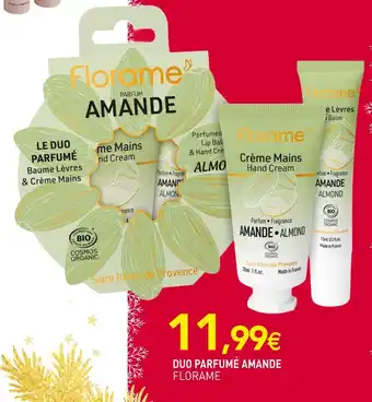 naturéO Florame duo parfumé amande offre