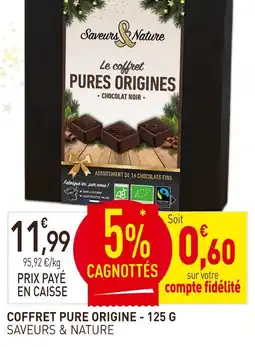 naturéO Saveurs & nature coffret pure origine - 125 g offre