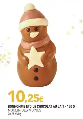 naturéO Moulin des moines bonhomme étoile chocolat au lait offre