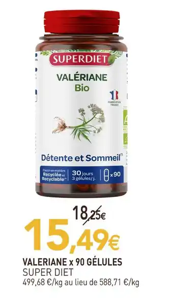 naturéO Super diet valeriane x 90 gélules offre