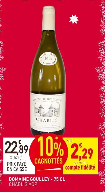 naturéO Domaine gouley chablis aop offre