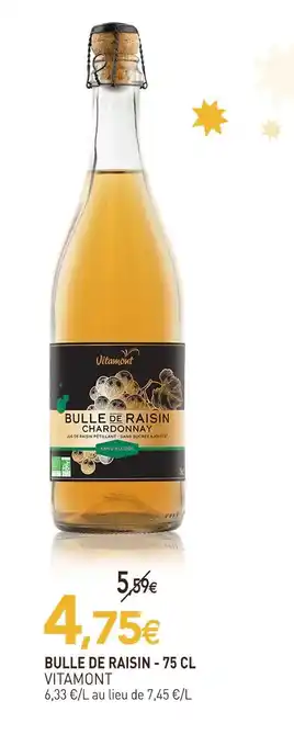 naturéO Vitamont bulle de raisin - 75 cl offre