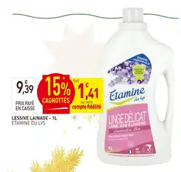 naturéO Etamine du lys lessive laineage offre