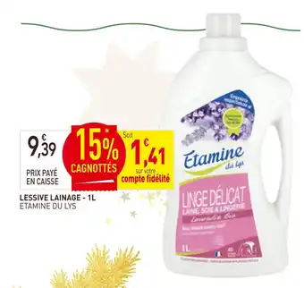 naturéO Etamine du lys lessive laineage offre
