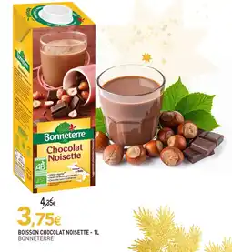 naturéO Bonneterre boisson chocolat noisette offre