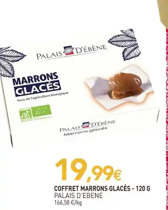 naturéO Palais d'ébène coffret marrons glacés - 120 g offre