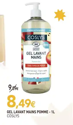 naturéO Coslys gel lavant mains pomme offre