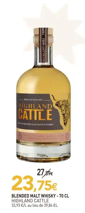 naturéO Highland cattle blended malt whisky offre