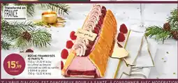 Intermarché Bûche framboises 10 parts offre