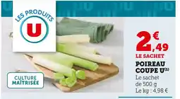 U Express U poireau coupe offre