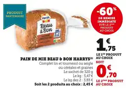 U Express Harrys pain de mie beau & bon offre