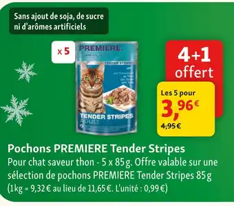 Maxi Zoo Premiere pochons tender stripes offre