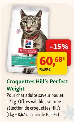 Maxi Zoo Hill's croquettes perfect weight offre