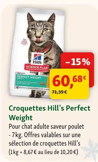 Maxi Zoo Hill's croquettes perfect weight offre